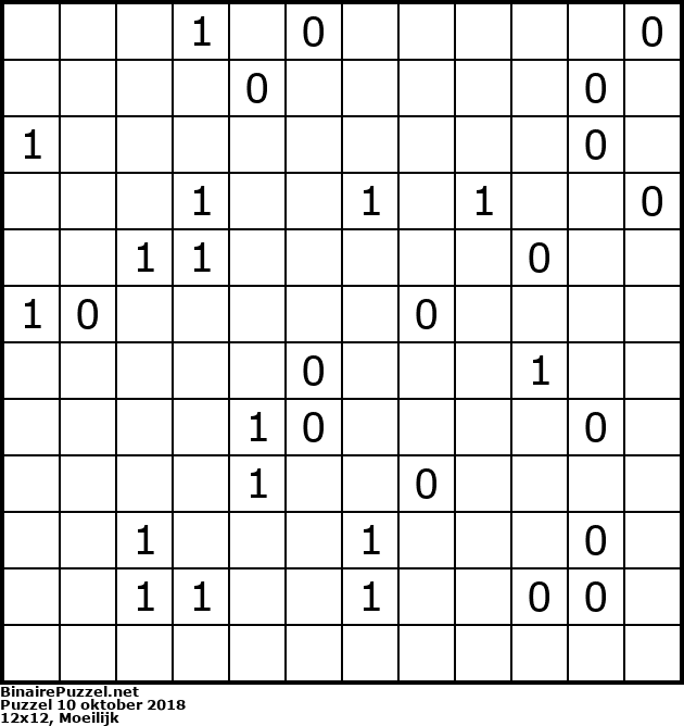 Binaire Puzzel