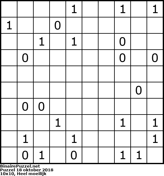 Binaire Puzzel