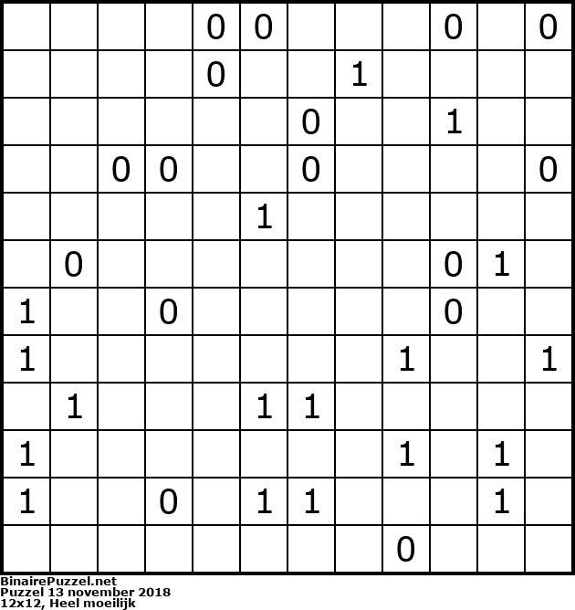 Binaire Puzzel