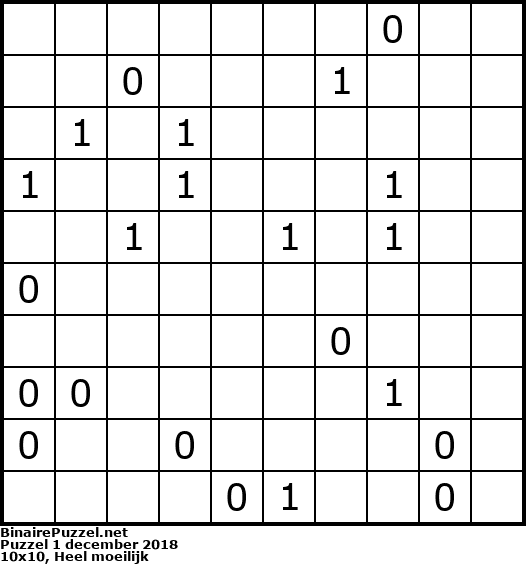 Binaire Puzzel
