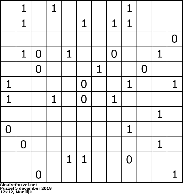 Binaire Puzzel