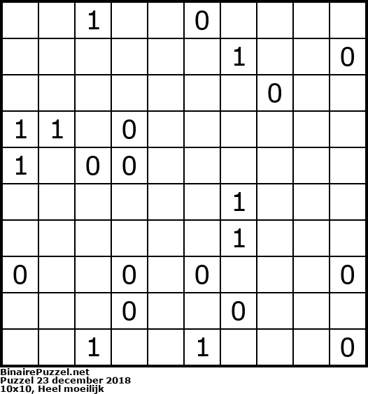 Binaire Puzzel