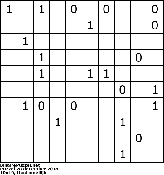 Binaire Puzzel