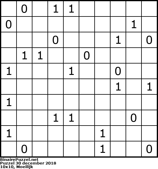 Binaire Puzzel