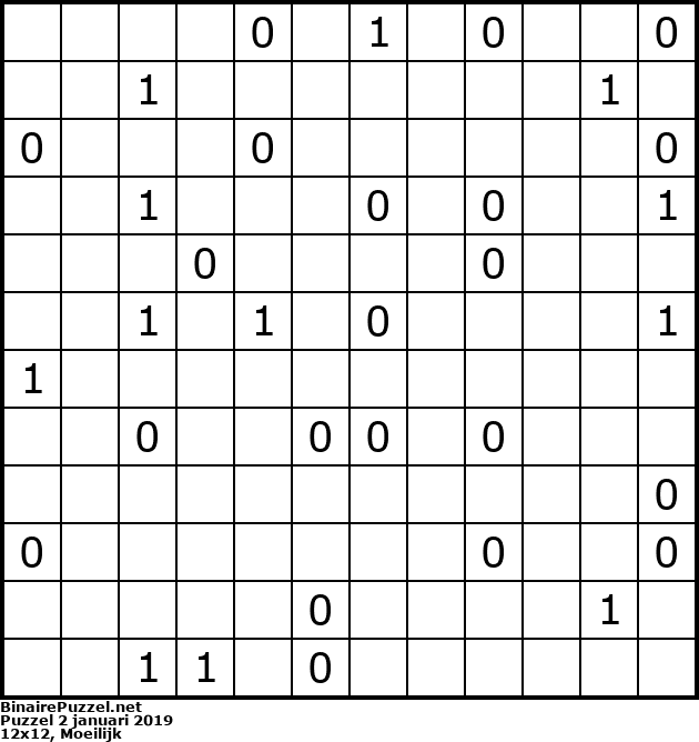 Binaire Puzzel