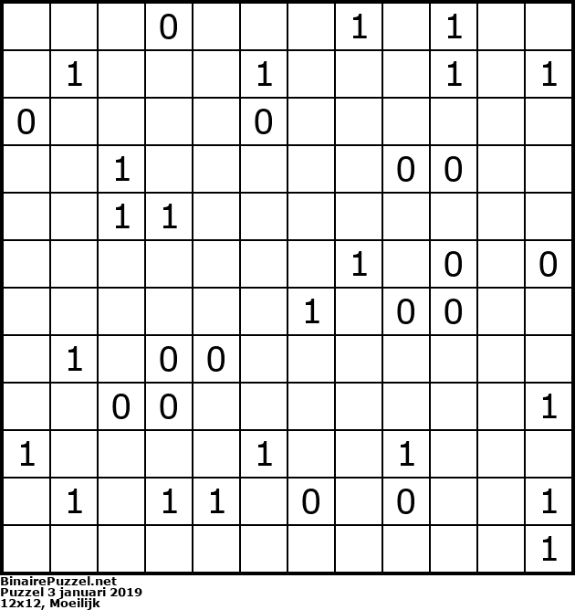 Binaire Puzzel