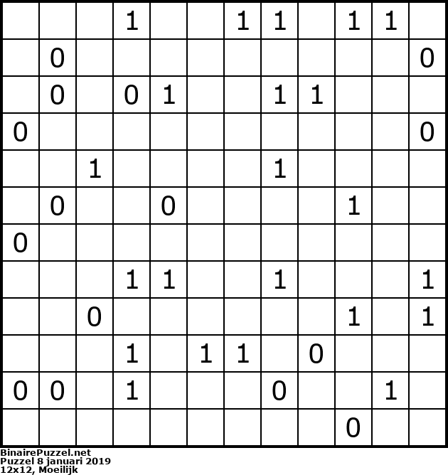 Binaire Puzzel