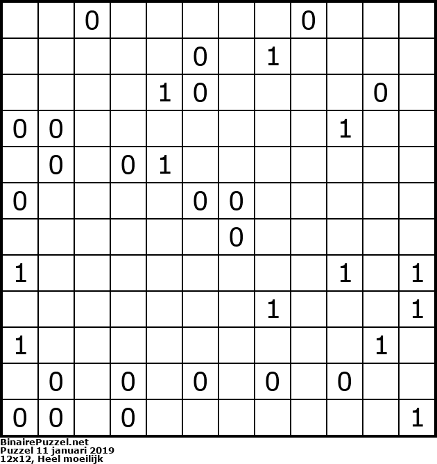 Binaire Puzzel