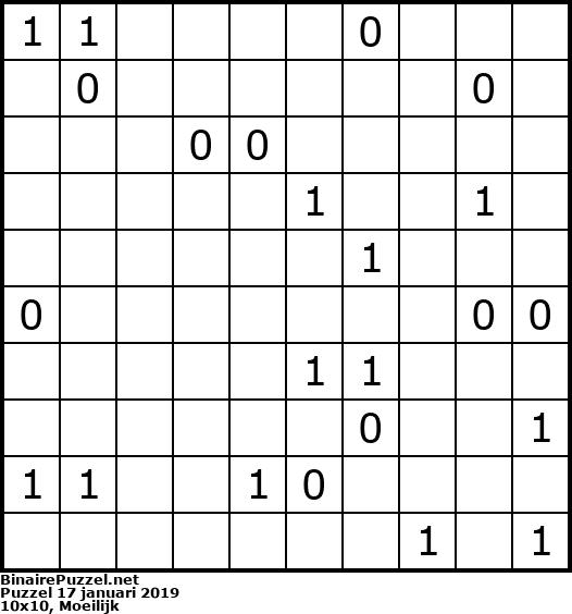 Binaire Puzzel