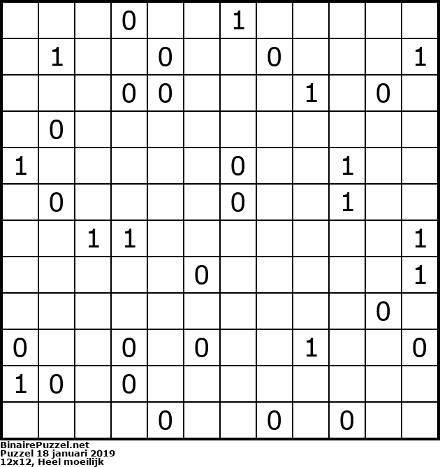 Binaire Puzzel