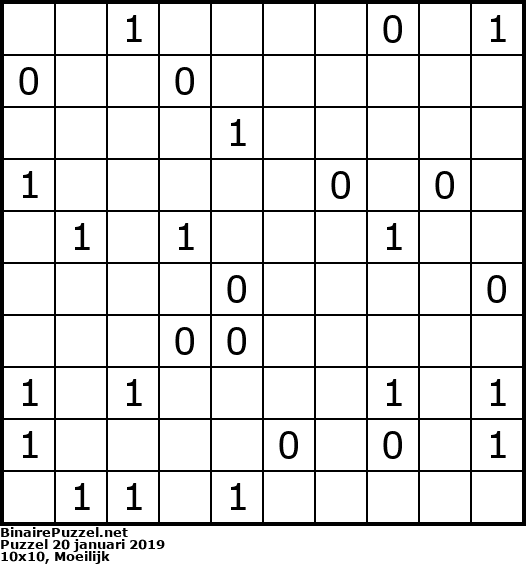Binaire Puzzel