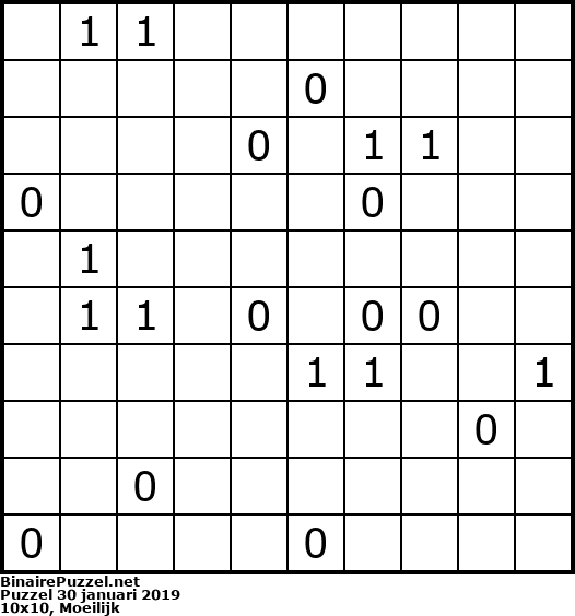 Binaire Puzzel