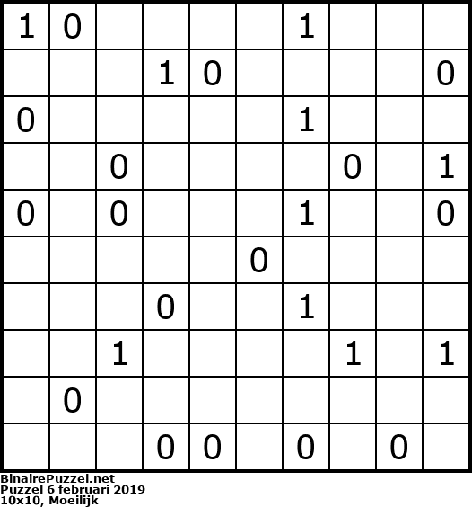 Binaire Puzzel