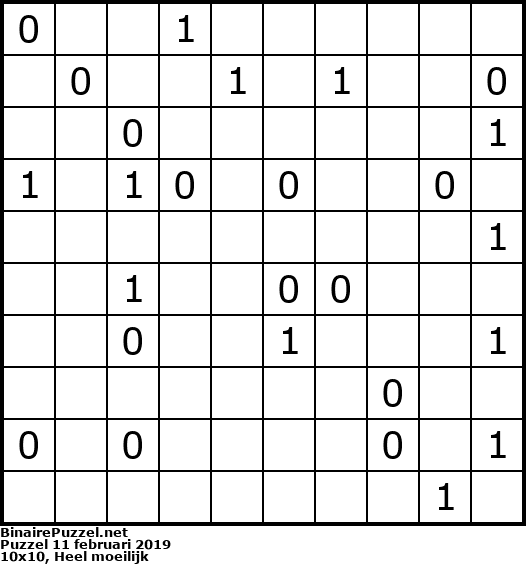 Binaire Puzzel