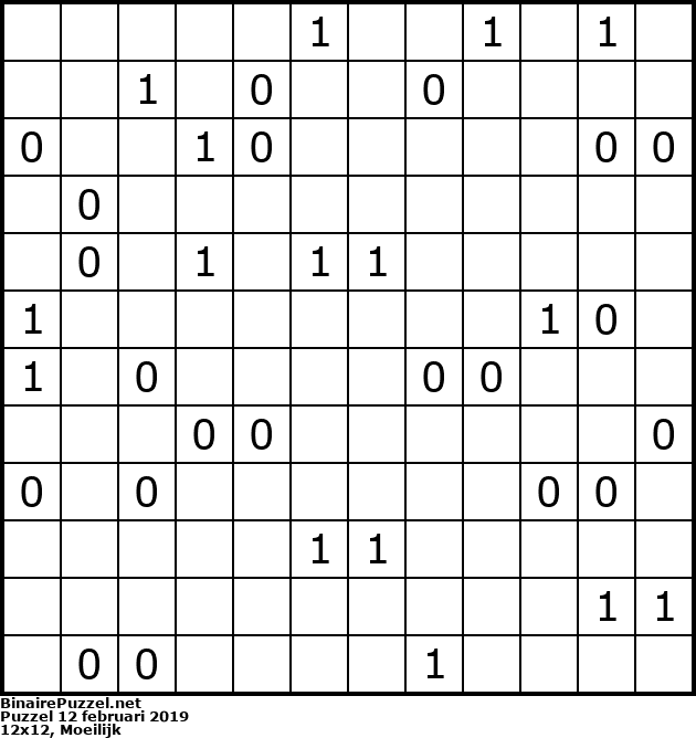 Binaire Puzzel