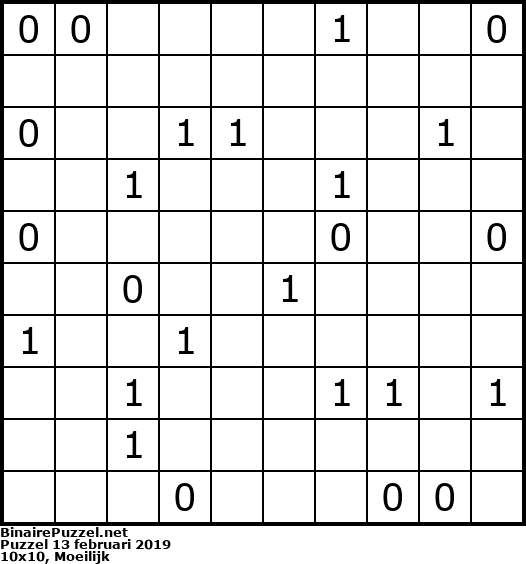 Binaire Puzzel