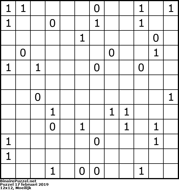 Binaire Puzzel