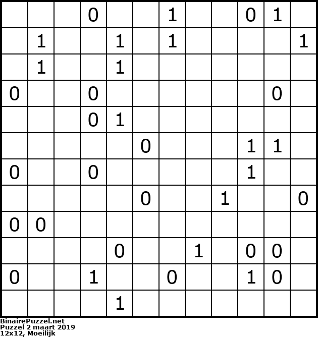 Binaire Puzzel