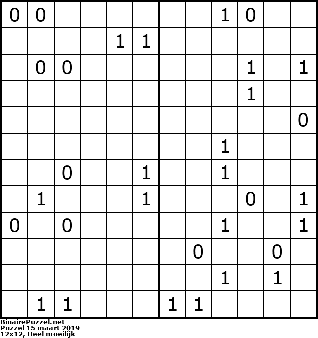 Binaire Puzzel