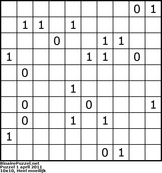 Binaire Puzzel
