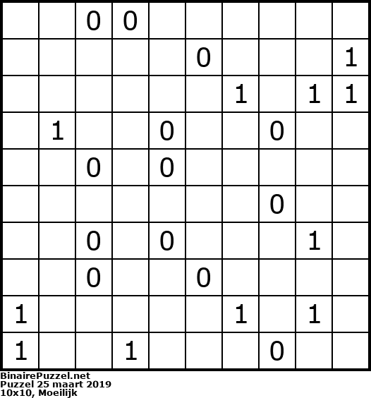Binaire Puzzel