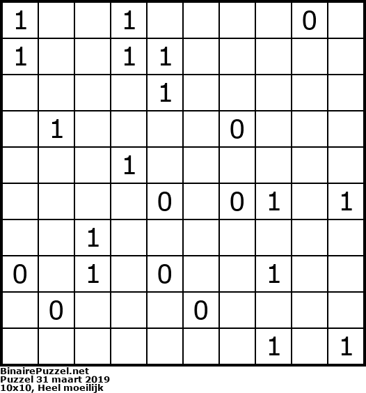 Binaire Puzzel