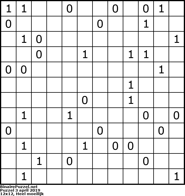 Binaire Puzzel