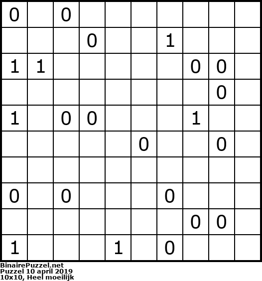 Binaire Puzzel