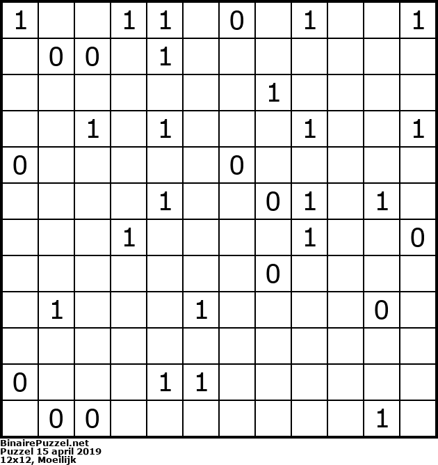Binaire Puzzel
