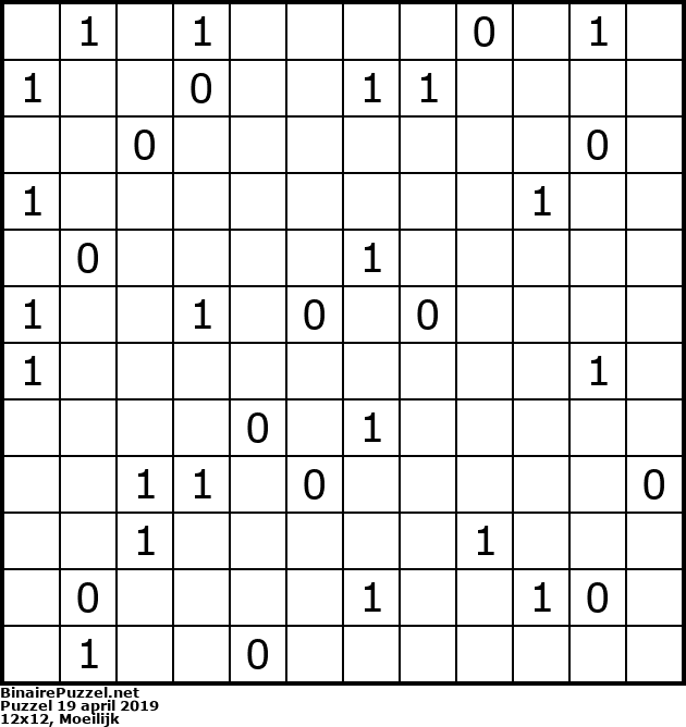 Binaire Puzzel