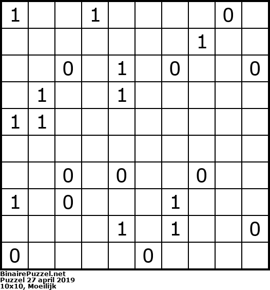 Binaire Puzzel