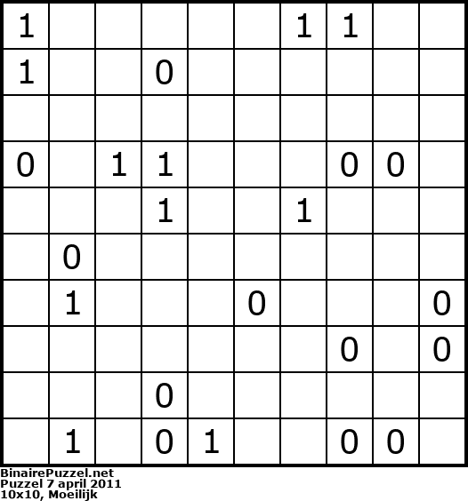 Binaire Puzzel