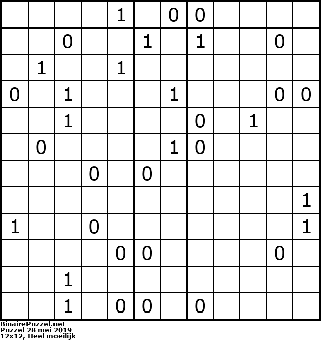 Binaire Puzzel