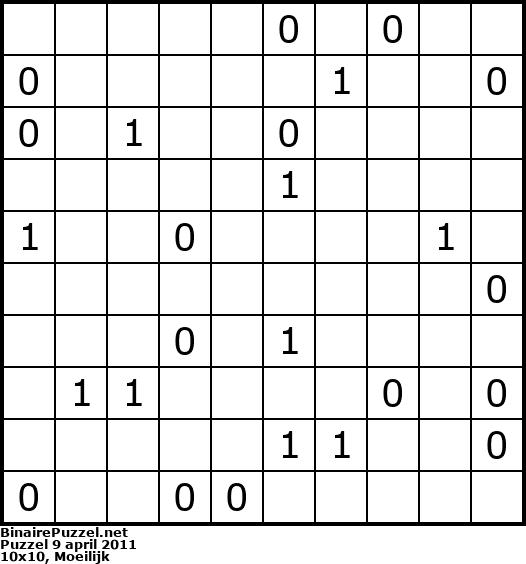 Binaire Puzzel