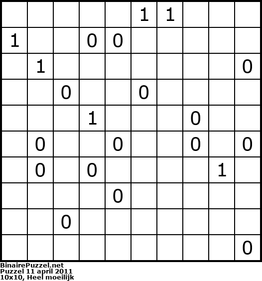 Binaire Puzzel