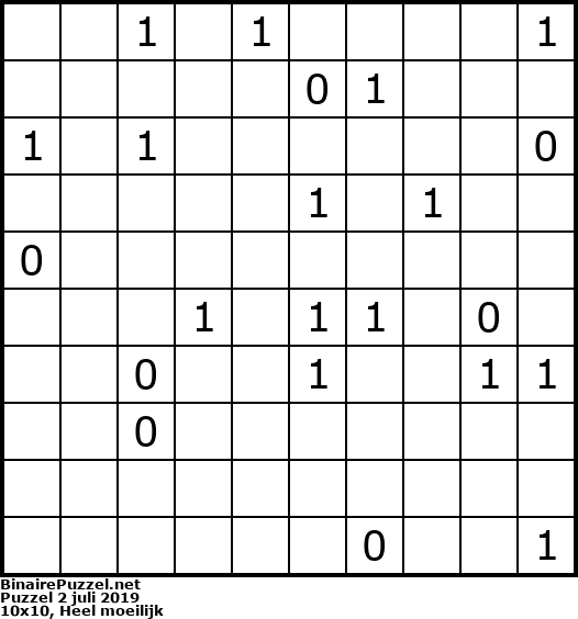 Binaire Puzzel