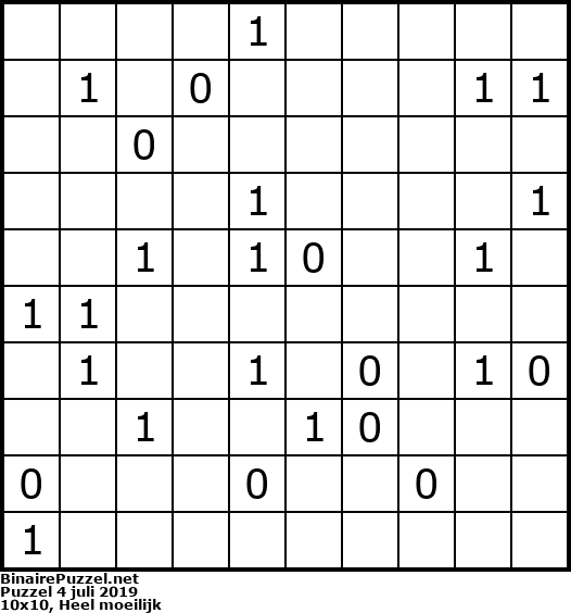 Binaire Puzzel
