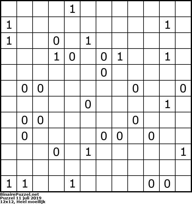 Binaire Puzzel