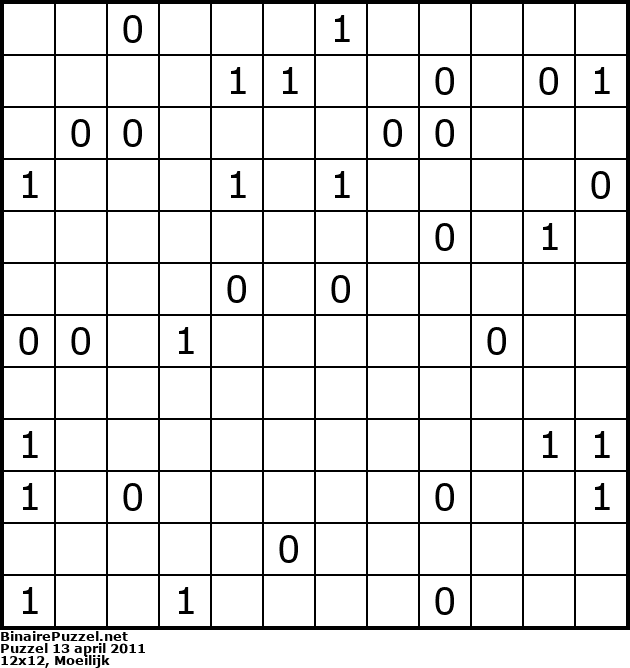 Binaire Puzzel