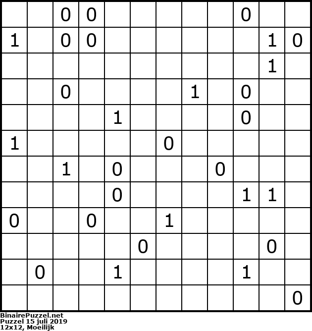 Binaire Puzzel