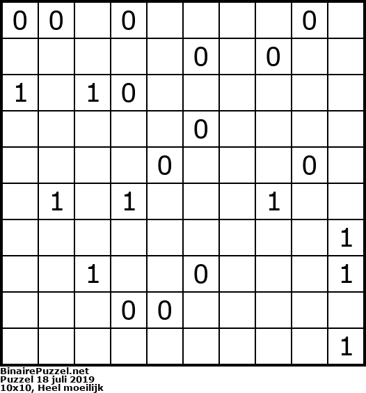 Binaire Puzzel