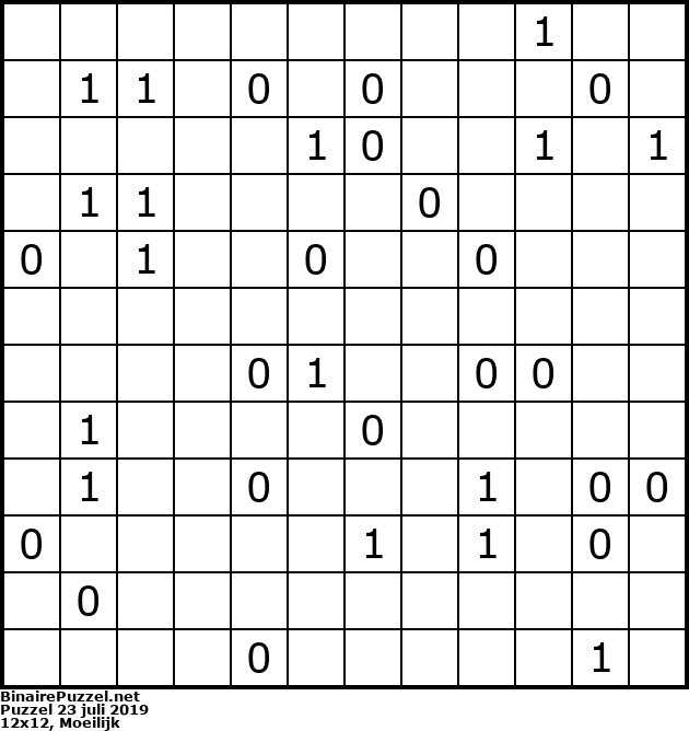 Binaire Puzzel