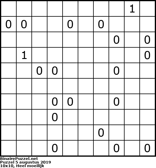 Binaire Puzzel