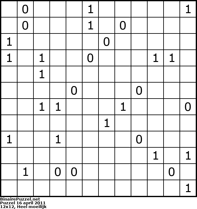 Binaire Puzzel