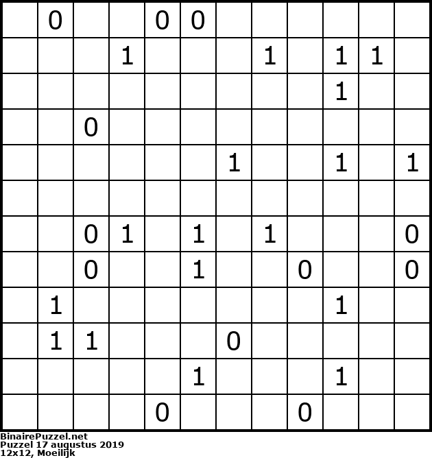 Binaire Puzzel