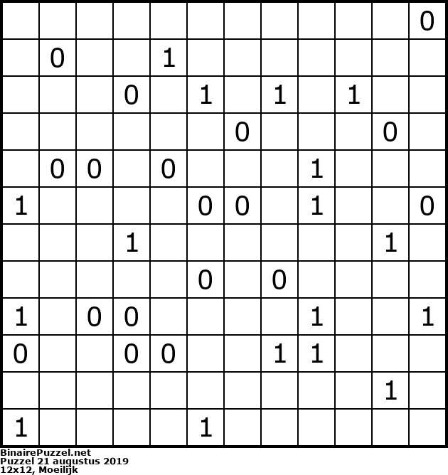 Binaire Puzzel