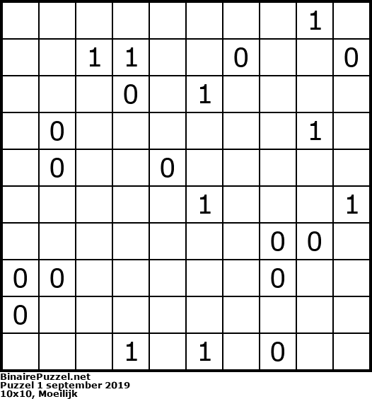 Binaire Puzzel