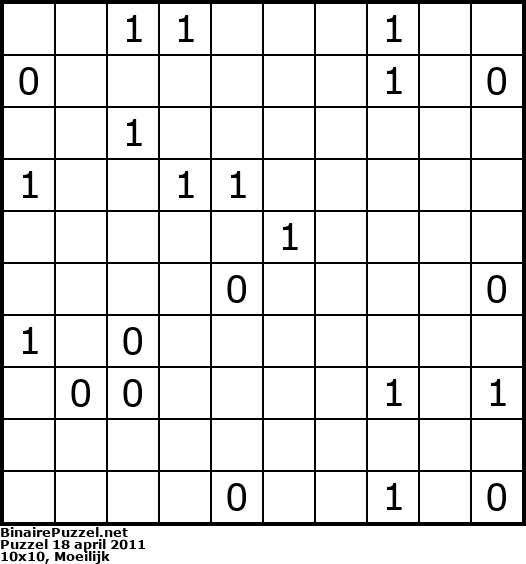 Binaire Puzzel