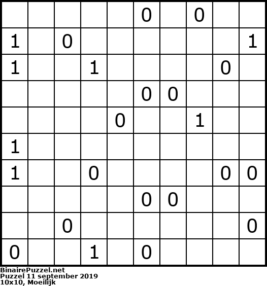 Binaire Puzzel