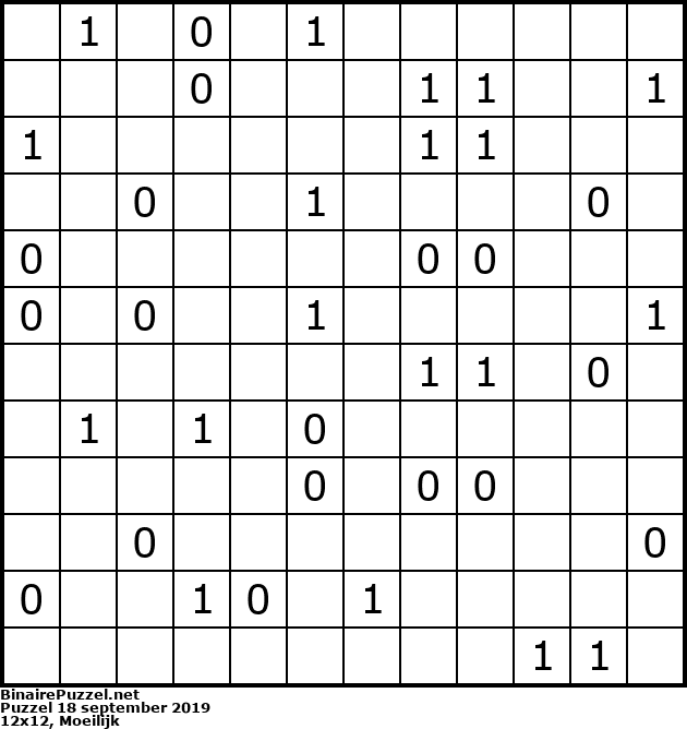 Binaire Puzzel